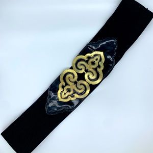 Rampage Stretch Belt w Gold Accent M/L